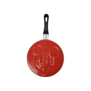 Disney Mickey Mouse Pancake Pan Adult's 6" Red & Black Collectors Molding Frying